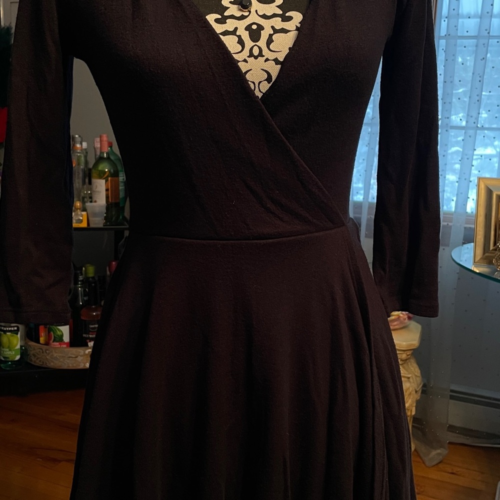 Black Wrap Stye Dress